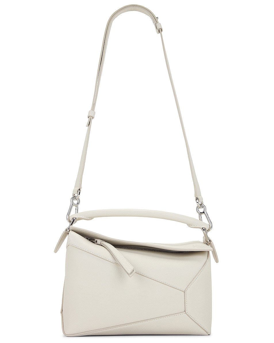 Image 1 of Loewe Puzzle Edge Small Bag in Soft White