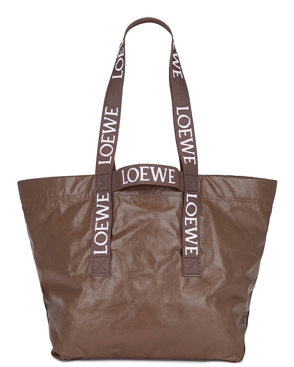 Loewe Fold Shopper Bag in Winter Brown | FWRD