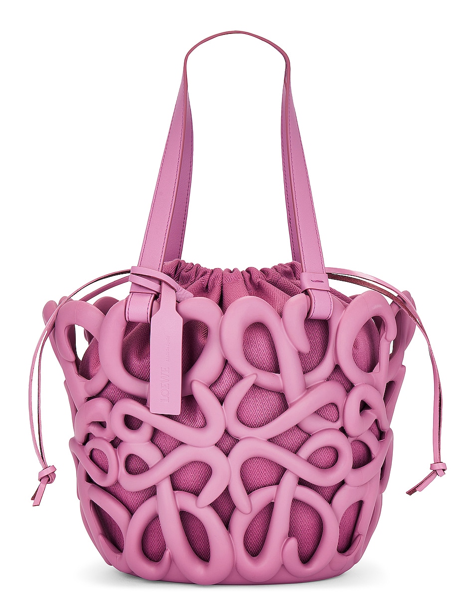 Image 1 of Loewe Anagram Inflated Basket Bag in Rockrose