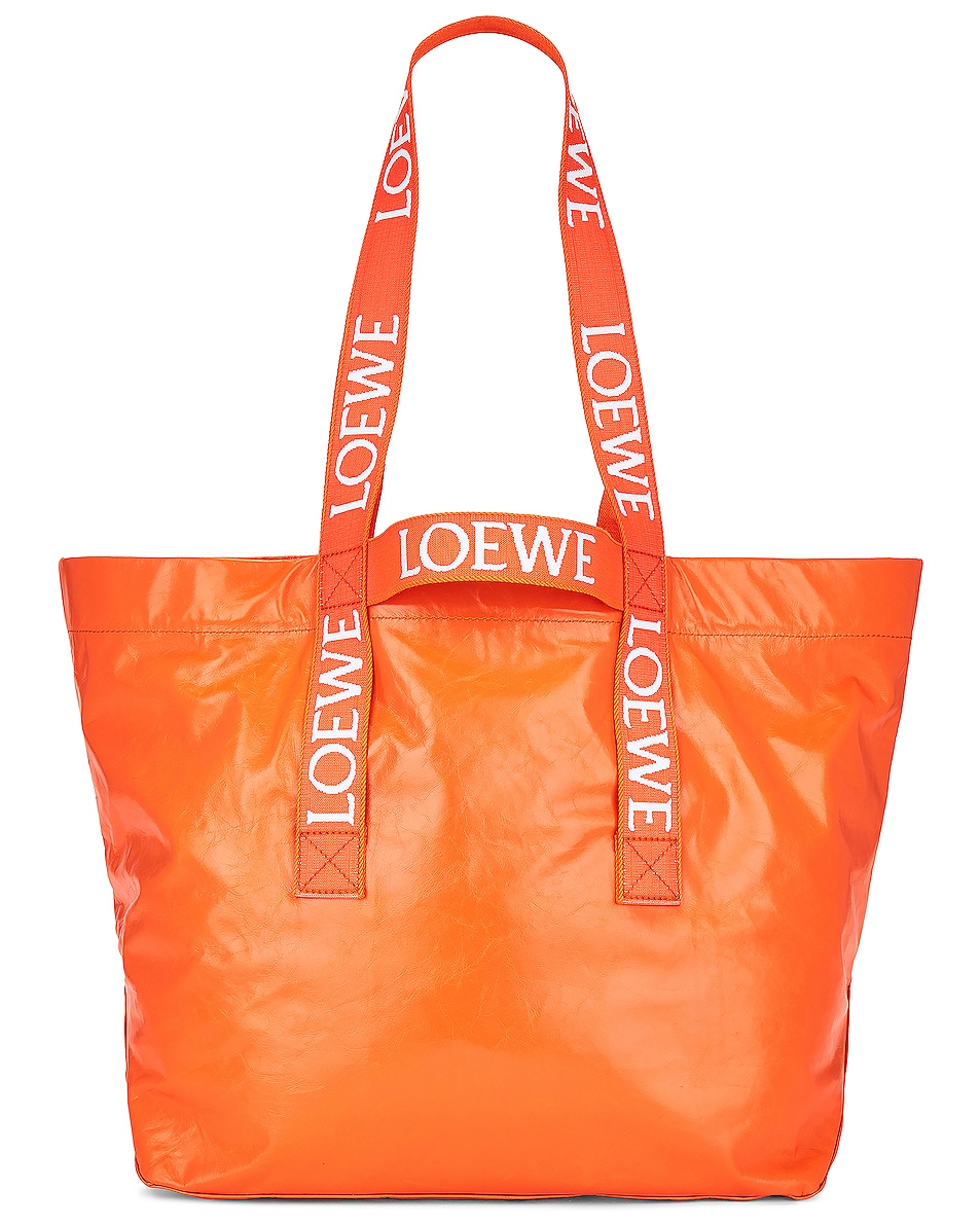 Image 1 of Loewe Fold Shopper Bag in Orange