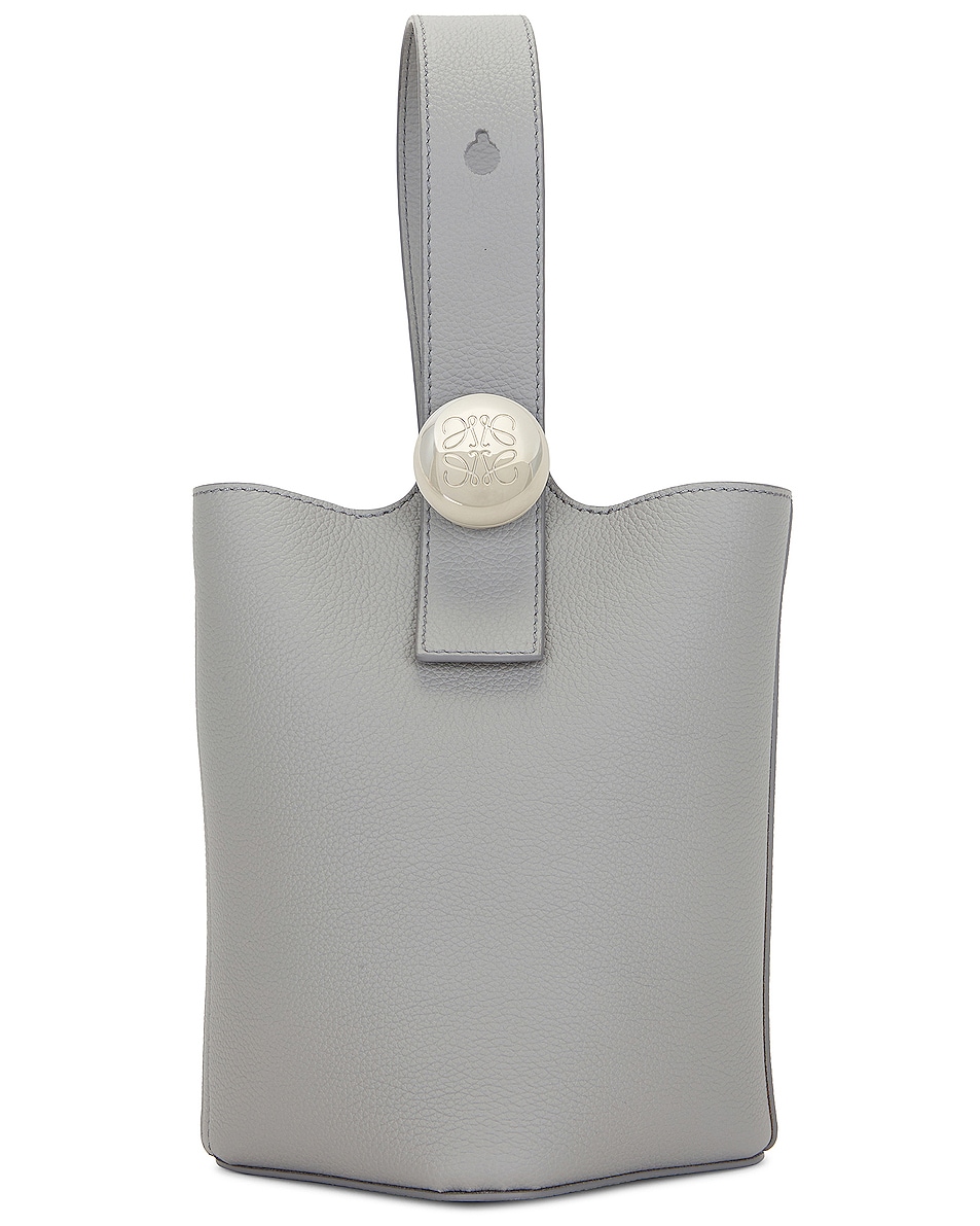 Image 1 of Loewe Pebble Bucket Mini Bag in Dark Grey