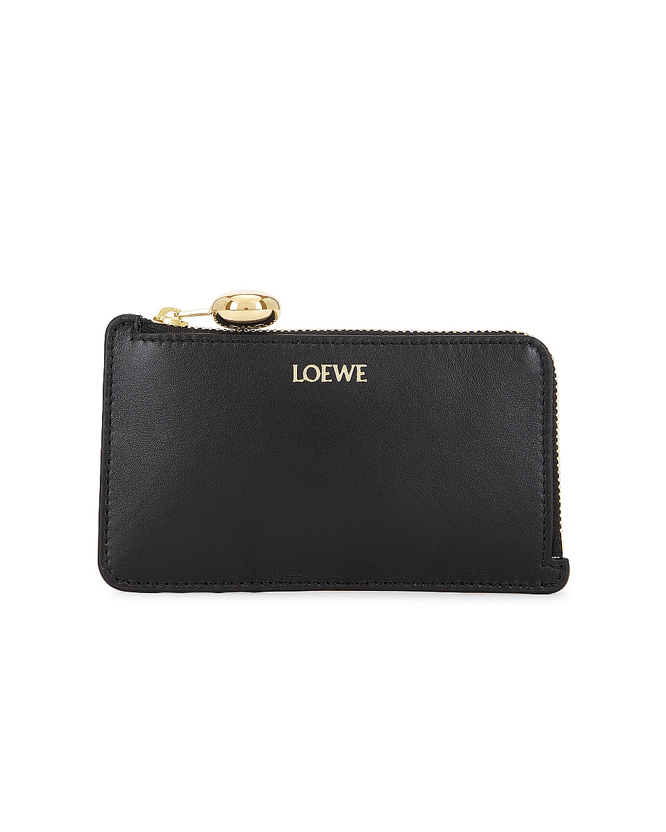 Image 1 of Loewe Pebble Coin Cardholder in Black