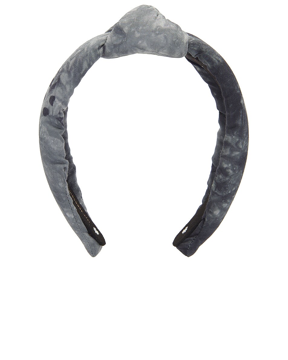 Image 1 of Lele Sadoughi Tie Dye Knotted Headband in Slate