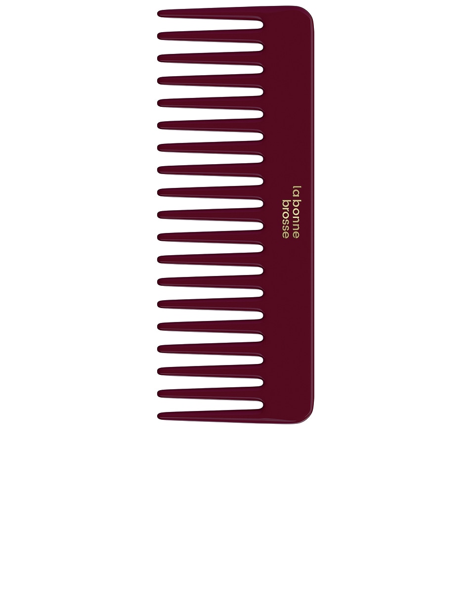 Image 1 of La Bonne Brosse Large Comb in Cherry Red