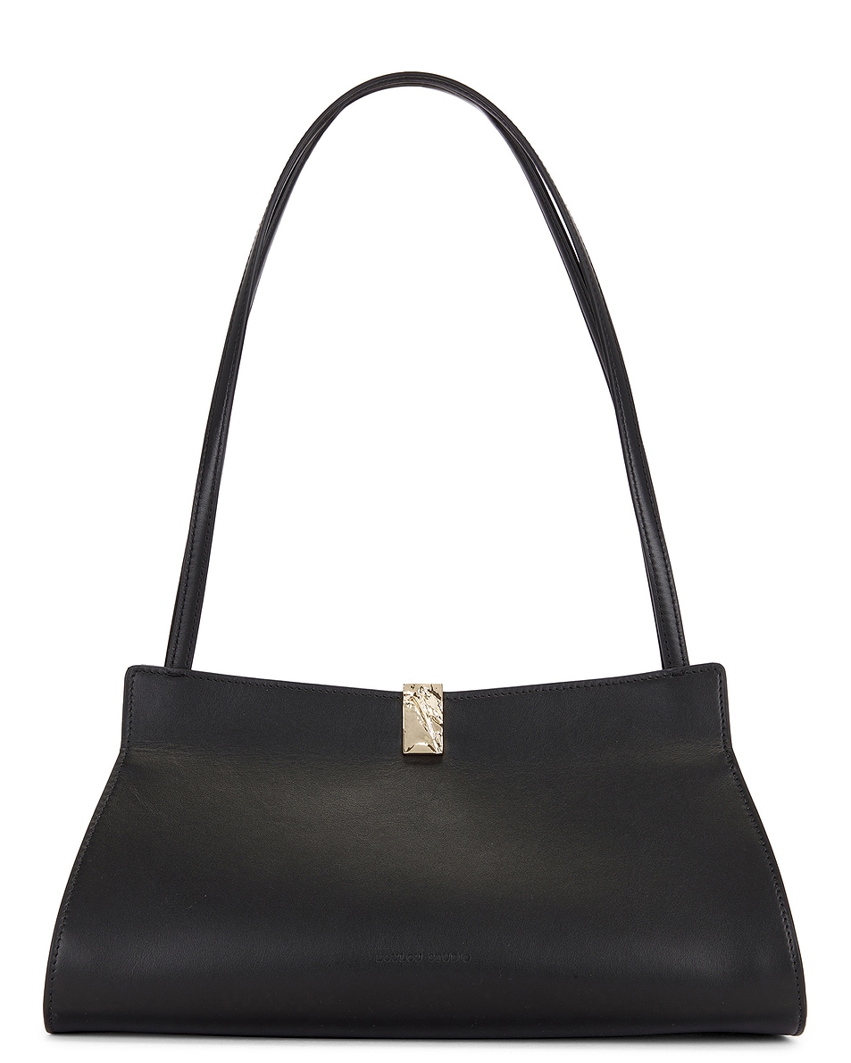 Image 1 of Loulou de Saison Johanna Shoulder Bag in Black