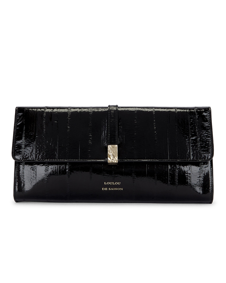 Image 1 of Loulou de Saison Lydian Clutch in Black