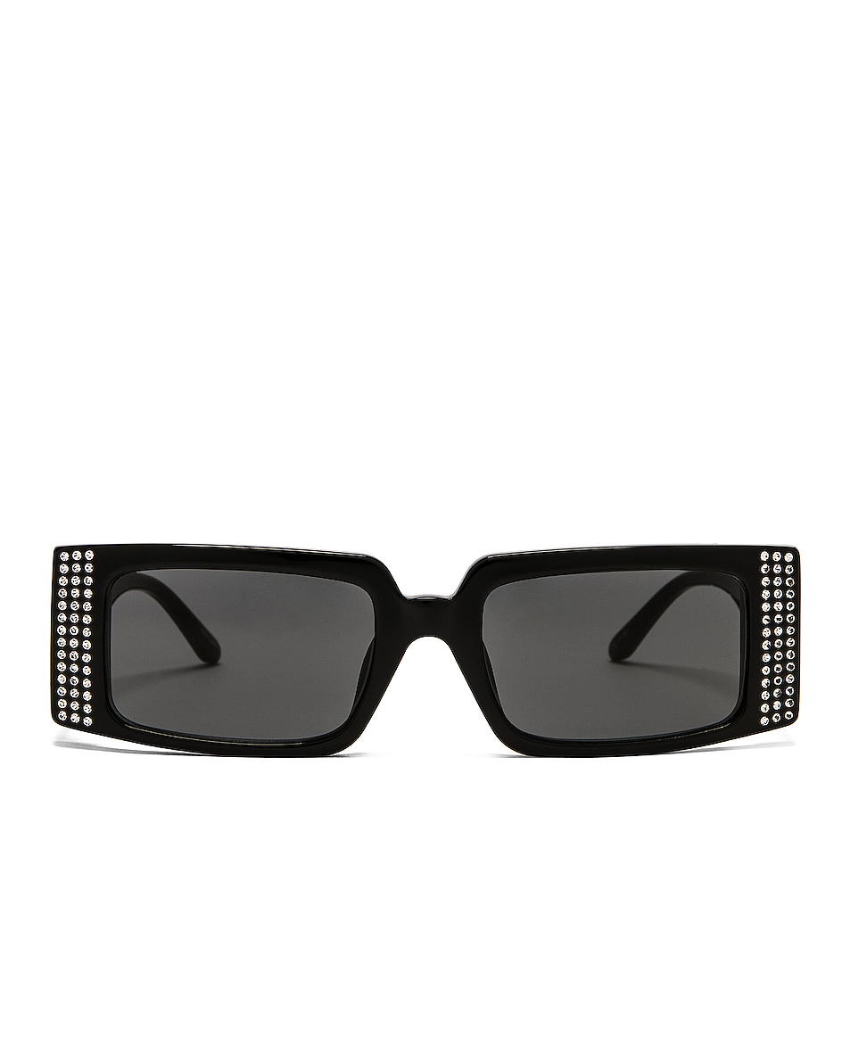 Image 1 of Magda Butrym Magda 11 Sunglasses in Black, Crystal, & Grey