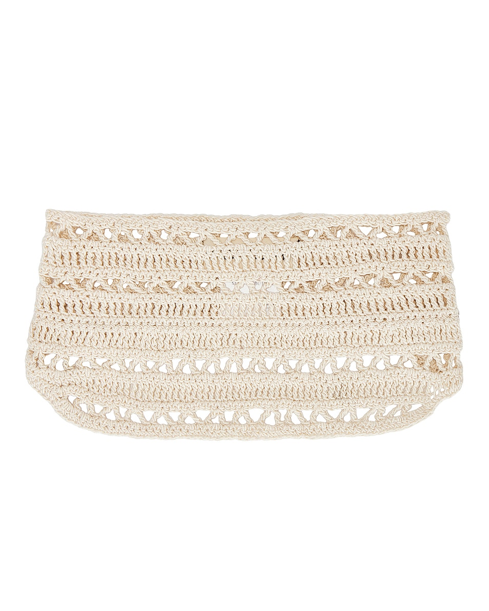Image 1 of Magda Butrym Crochet Visor in Cream