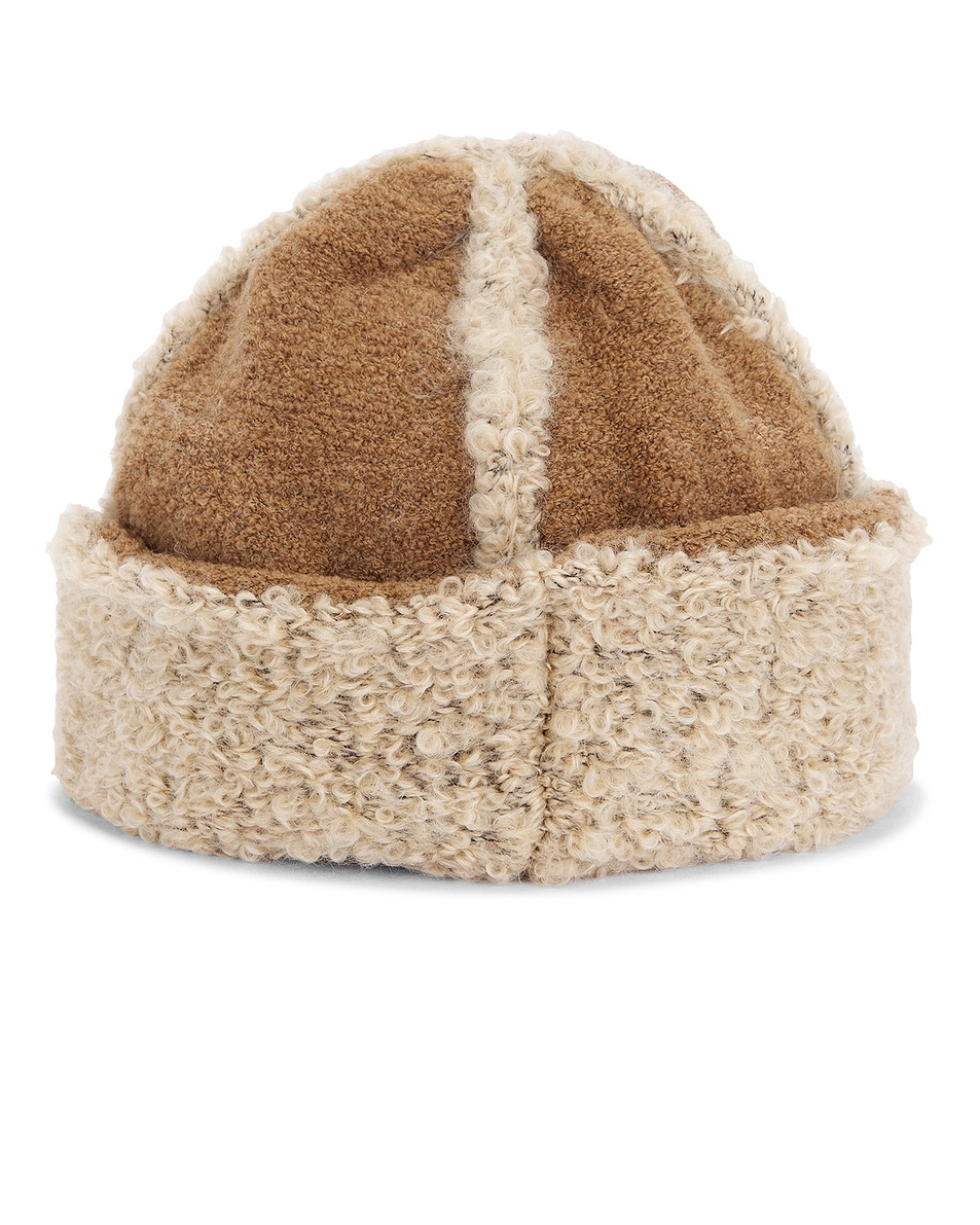 Image 1 of Magda Butrym Knit Beanie in Beige