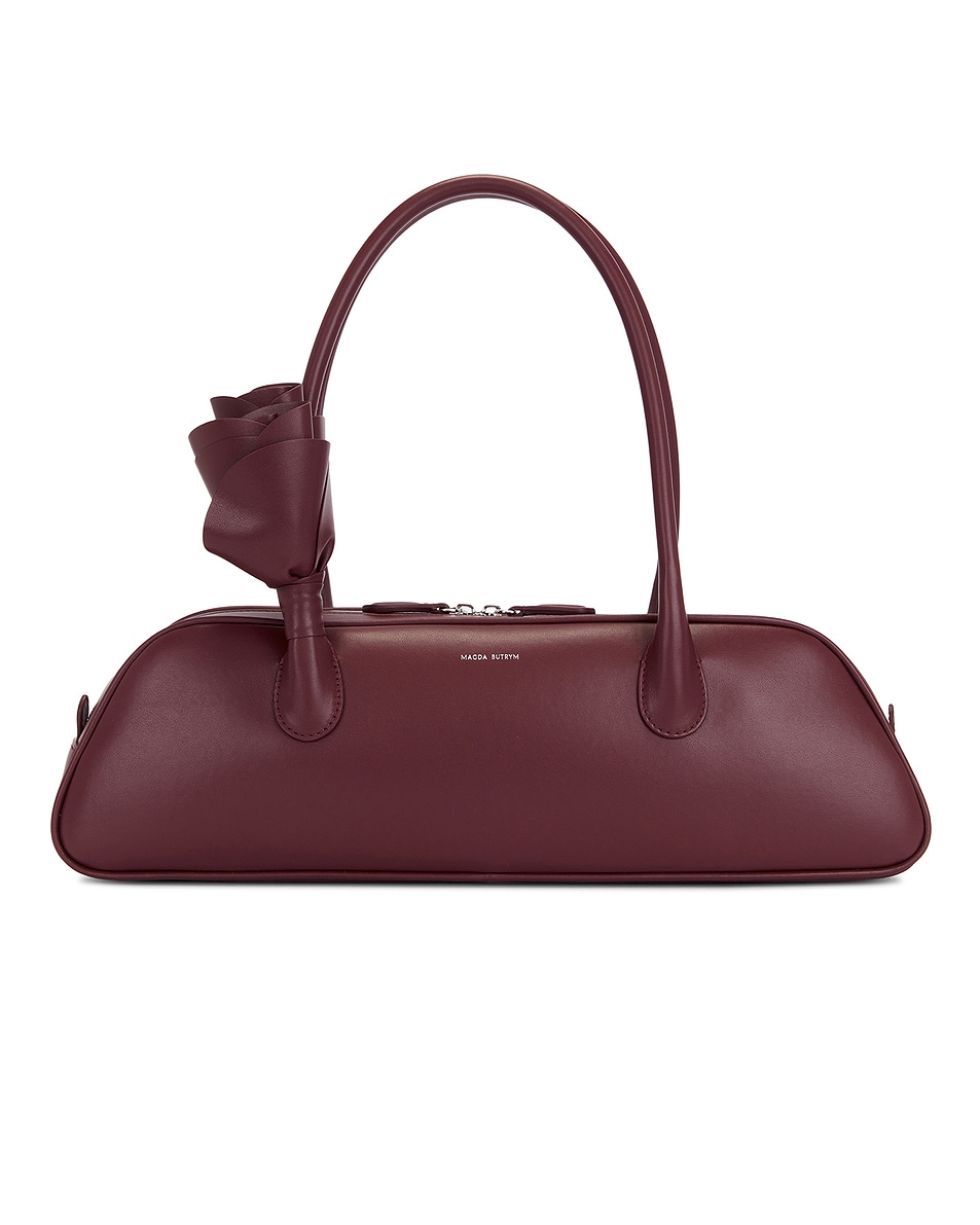 Image 1 of Magda Butrym Brigitte Trapeze Bag in Burgundy
