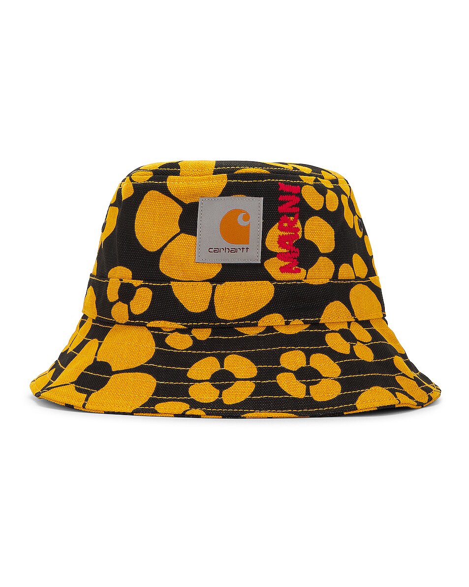 Image 1 of Marni X Carhartt Printed Hat In Sunflower in Sunflower