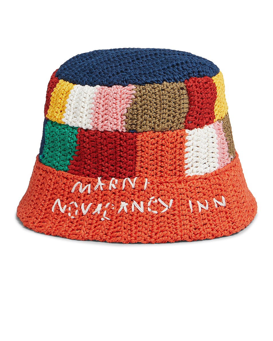 Image 1 of Marni X No Vacancy Inn Cable Hat In Multi in Multi