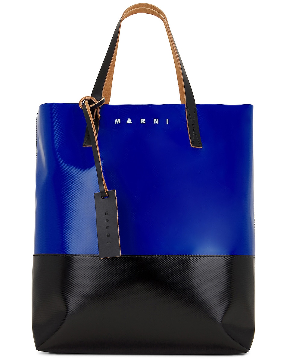 Image 1 of Marni Tribeca Shopping Bag in Royal Blue