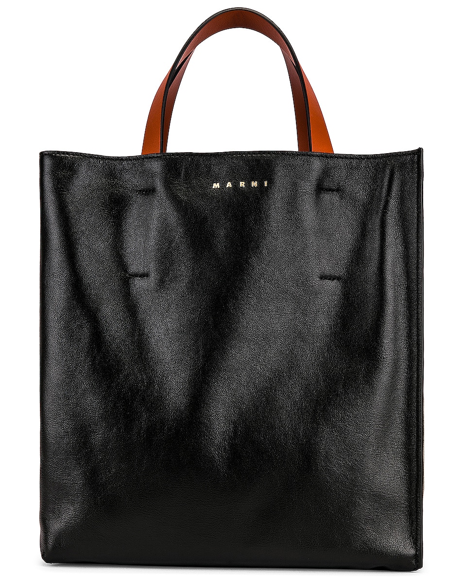 Image 1 of Marni Small Soft Museo Bag in Black