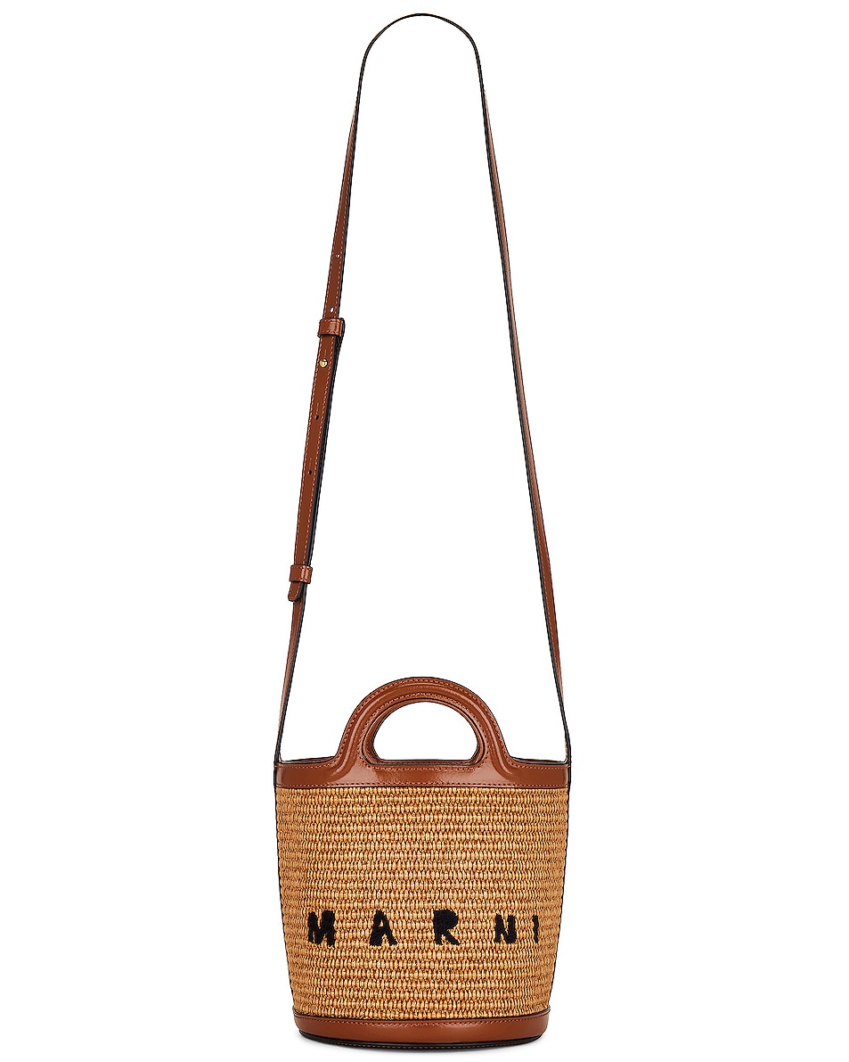 Image 1 of Marni Mini Bucket Bag in Sienna