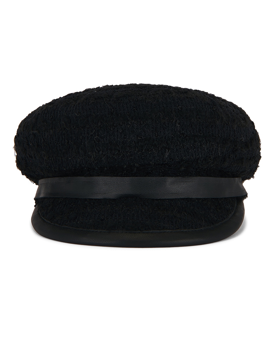 Image 1 of MISBHV Gavroche Tweed Cap in Black