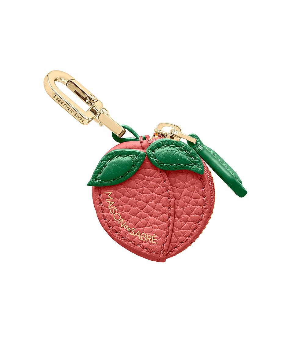 Image 1 of MAISON de SABRÉ Sabrémoj Fruit Charm in Peach