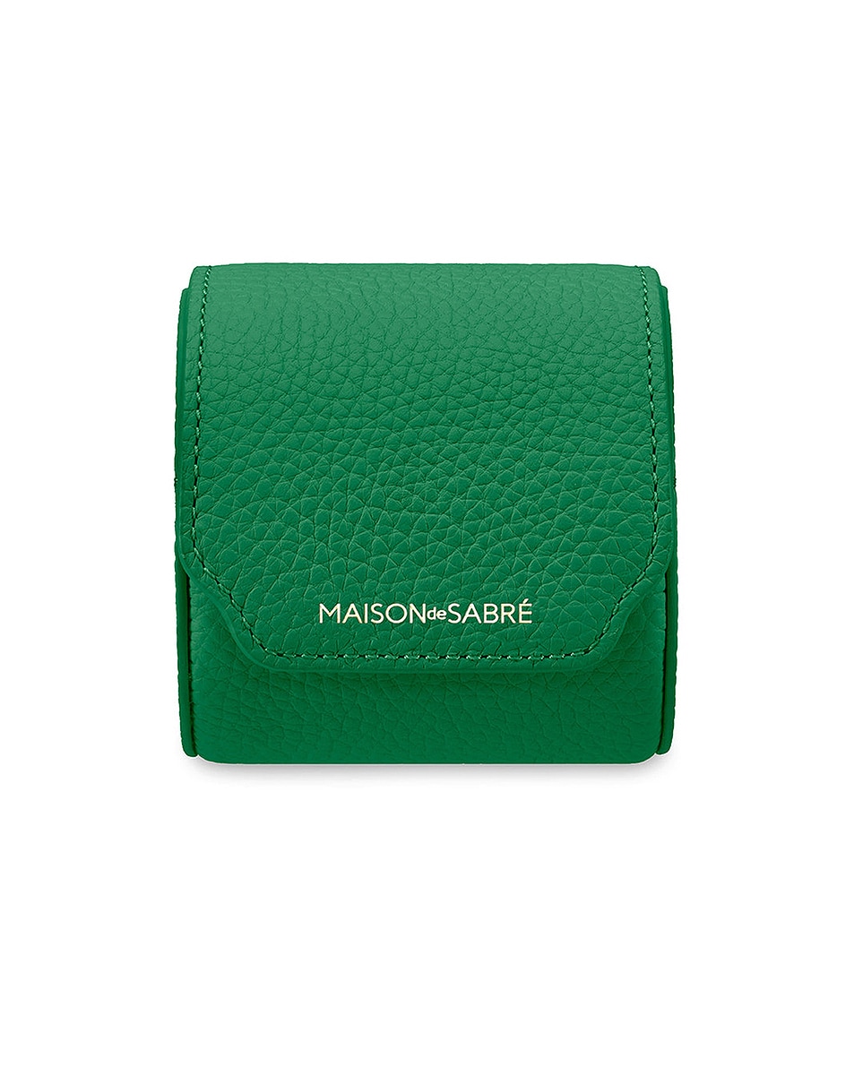 Image 1 of MAISON de SABRÉ Watch Roll Case in Emerald Green