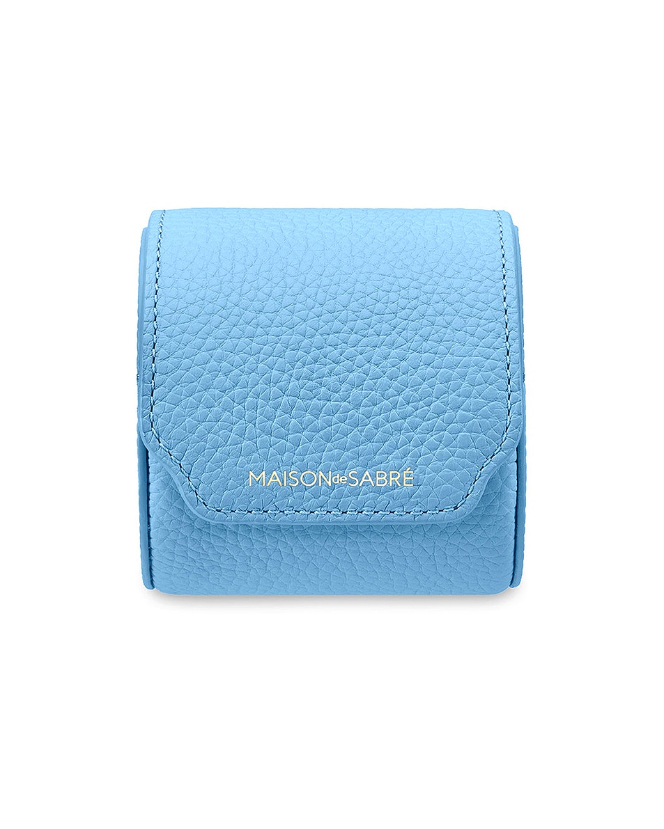 Image 1 of MAISON de SABRÉ Watch Roll Case in Sky Blue