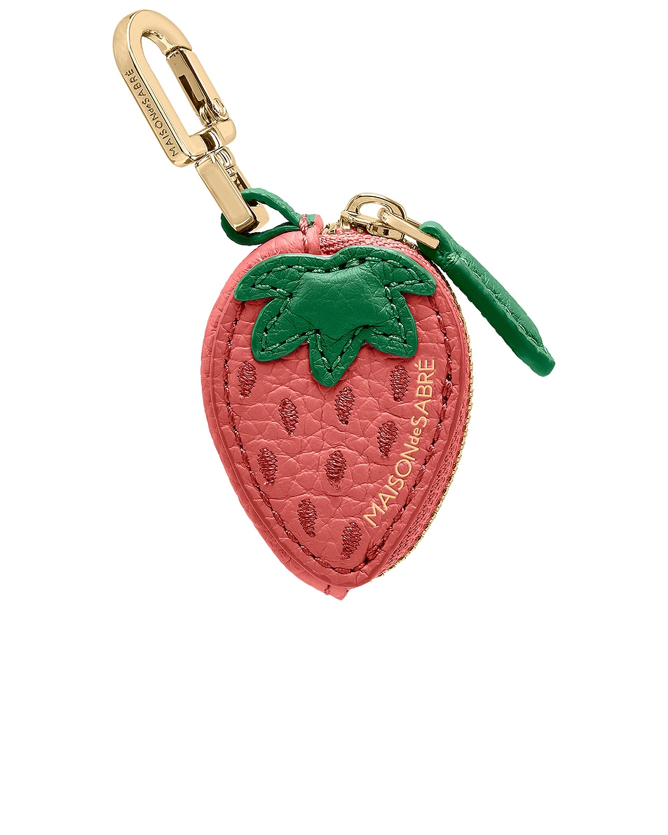 Image 1 of MAISON de SABRÉ Sabrémoji Fruit Charm in Strawberry Charm