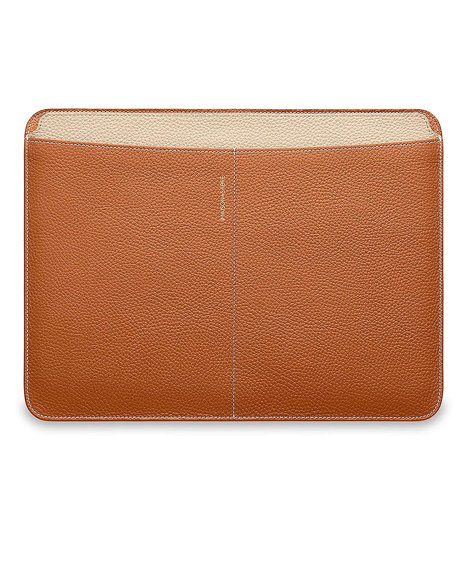 Image 1 of MAISON de SABRÉ MAISON de SABR The Laptop Sleeve 14' in Pecan Brown