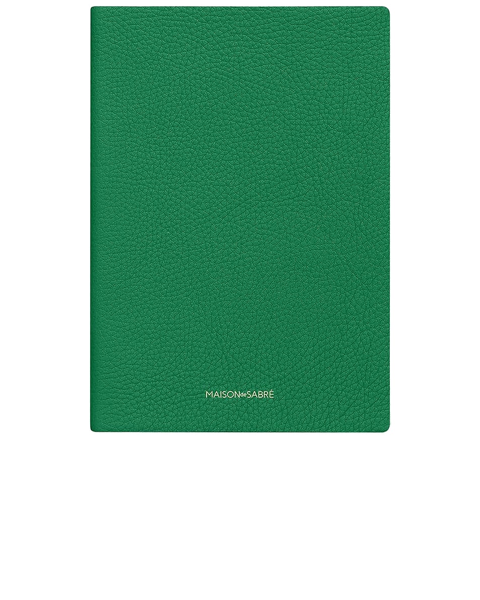 Image 1 of MAISON de SABRÉ Notebook in Emerald Green