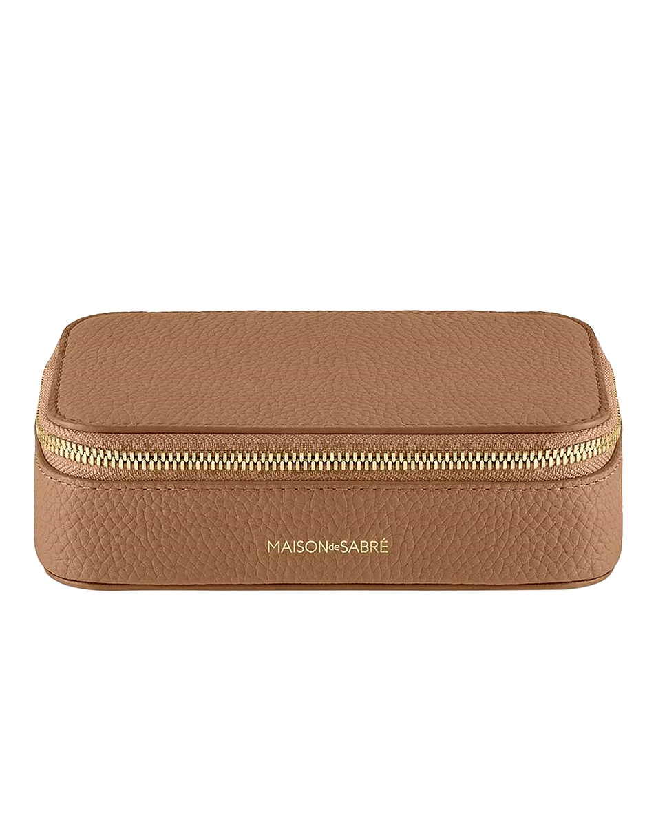 Image 1 of MAISON de SABRÉ The Jewelry Case in Sandstone Brown