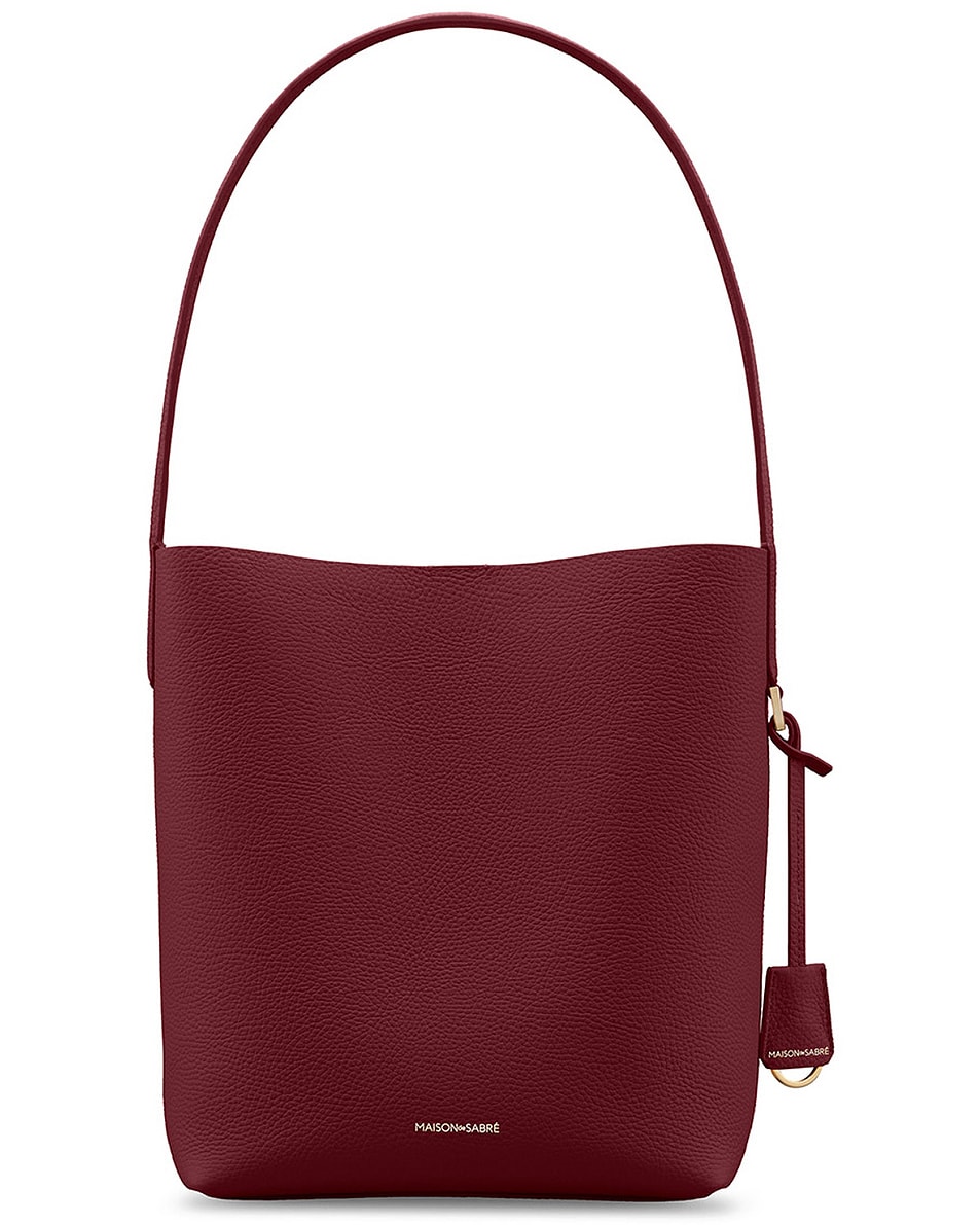 Image 1 of MAISON de SABRÉ Bucket Soft Tote in Plum Nude