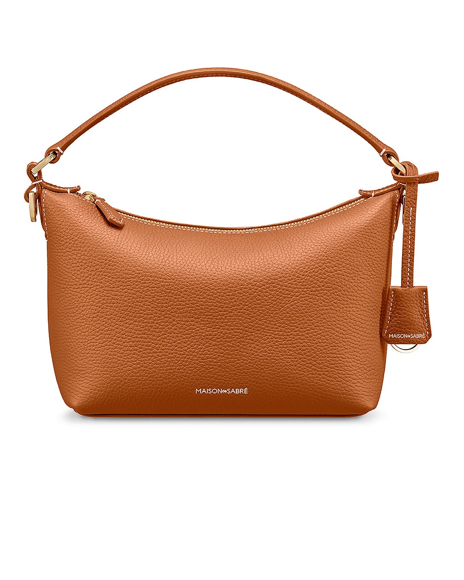 Image 1 of MAISON de SABRÉ MAISON de SABR&Eacute; Trapezoid Hobo in Pecan Brown