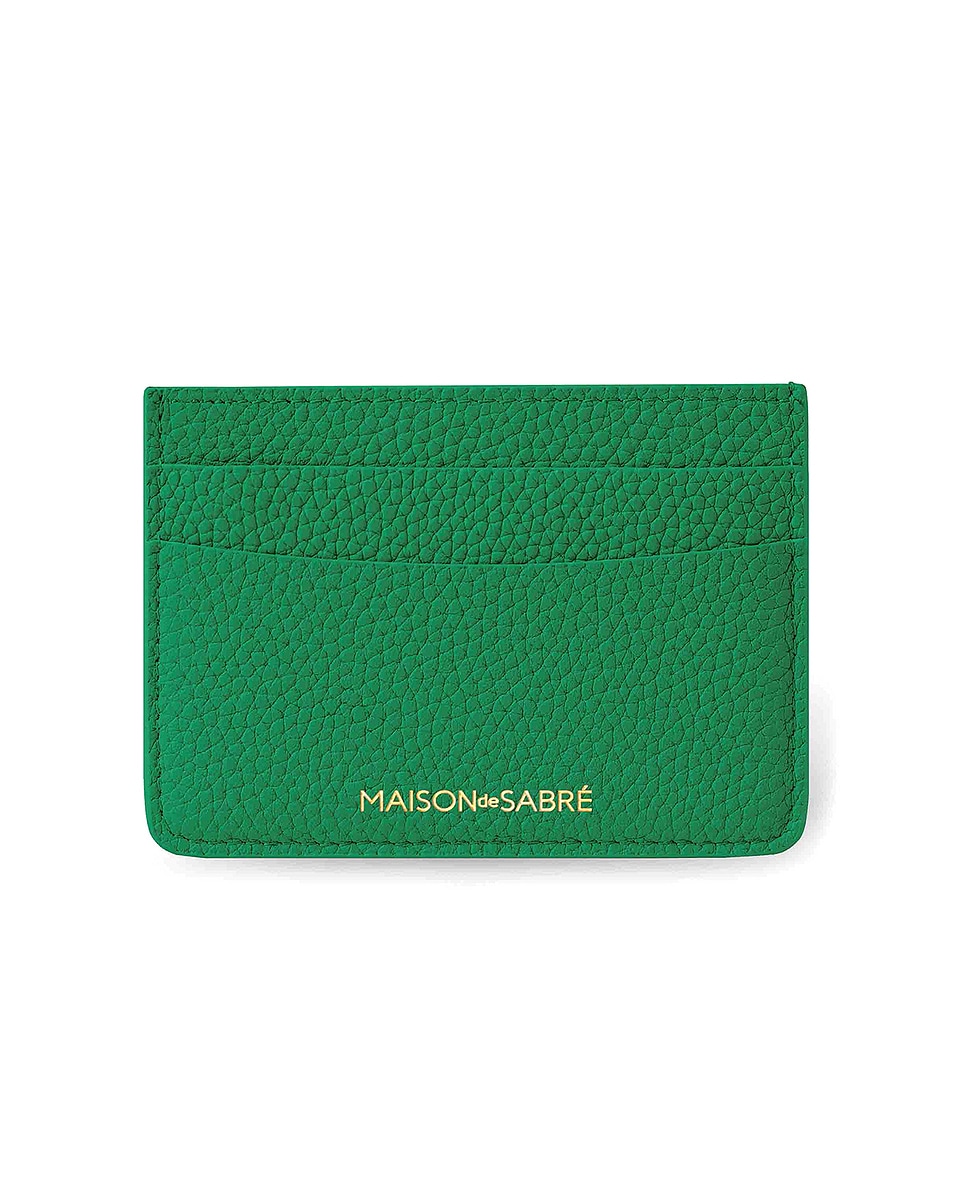Image 1 of MAISON de SABRÉ MAISON de SABR&Eacute; Card Holder in Emerald Green