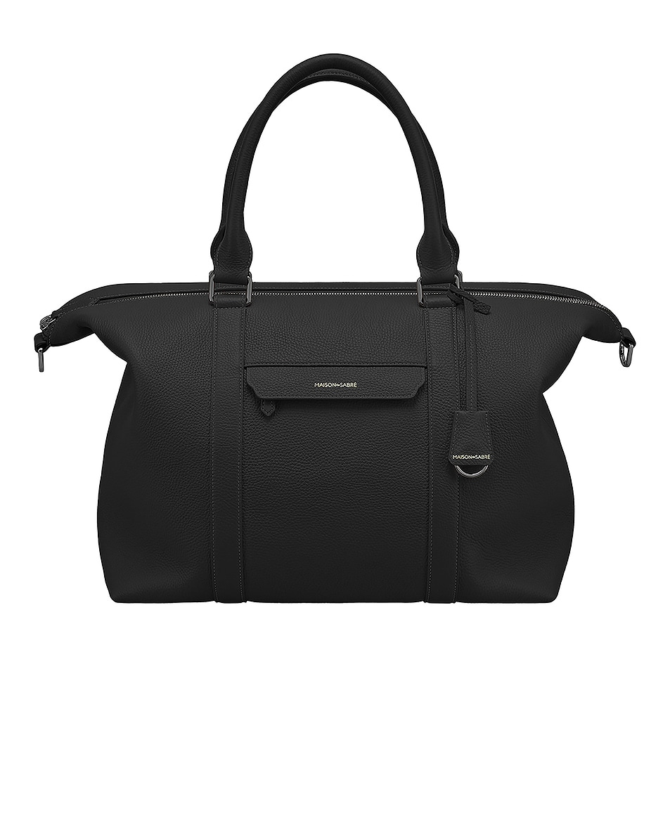 Image 1 of MAISON de SABRÉ The Weekend Bag in Black Caviar