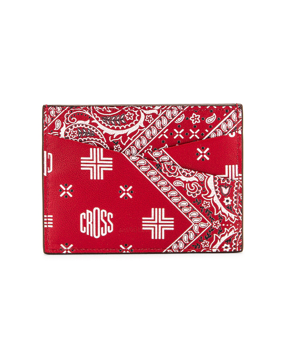 Image 1 of Mark Cross Card Case in MC Red