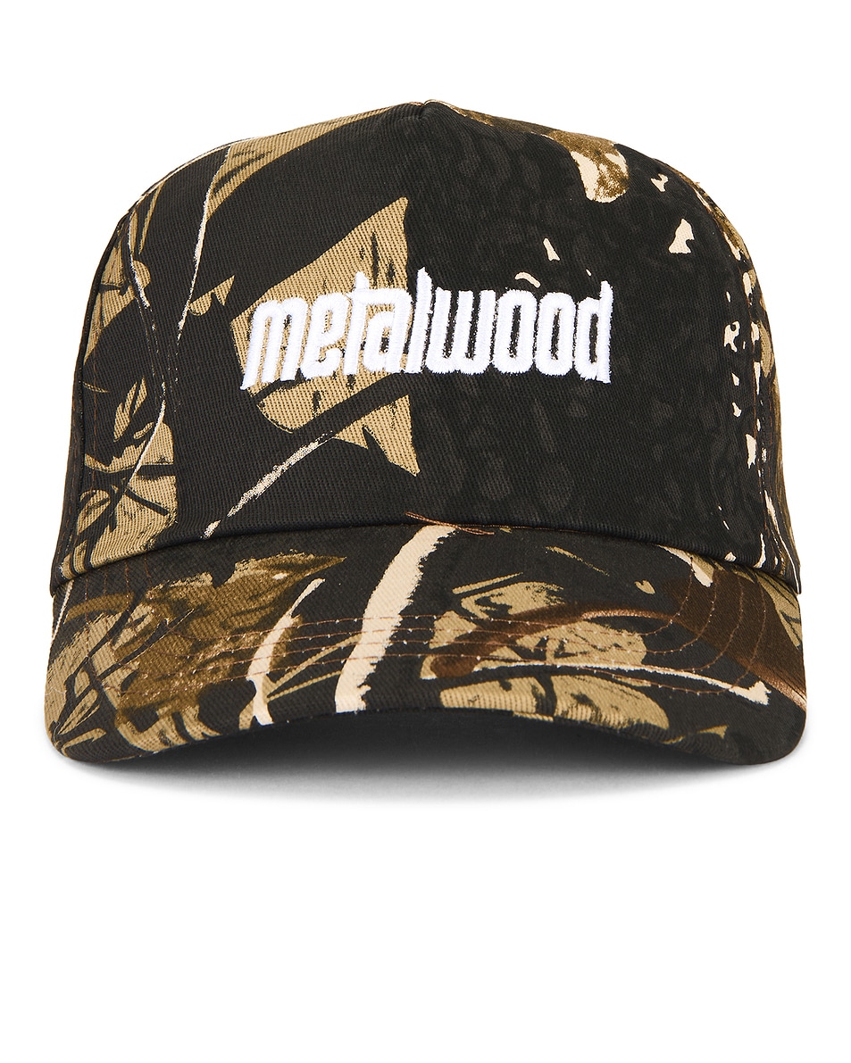 Image 1 of Metalwood Studio Metal Logo 5-Panel Hat in Real Leaf Camo
