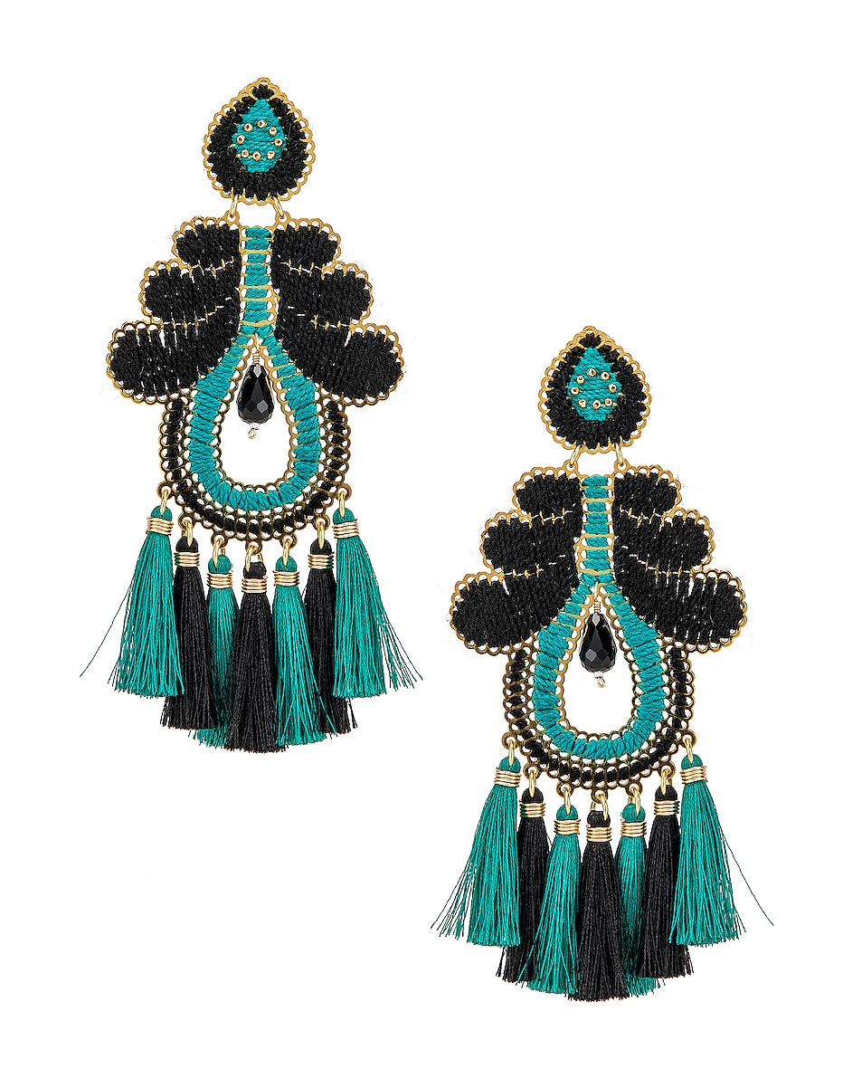Image 1 of Mercedes Salazar Curubas Earrings in Turquoise