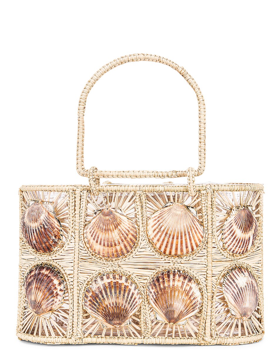 Image 1 of Mercedes Salazar Woven Shell Bag in Natural