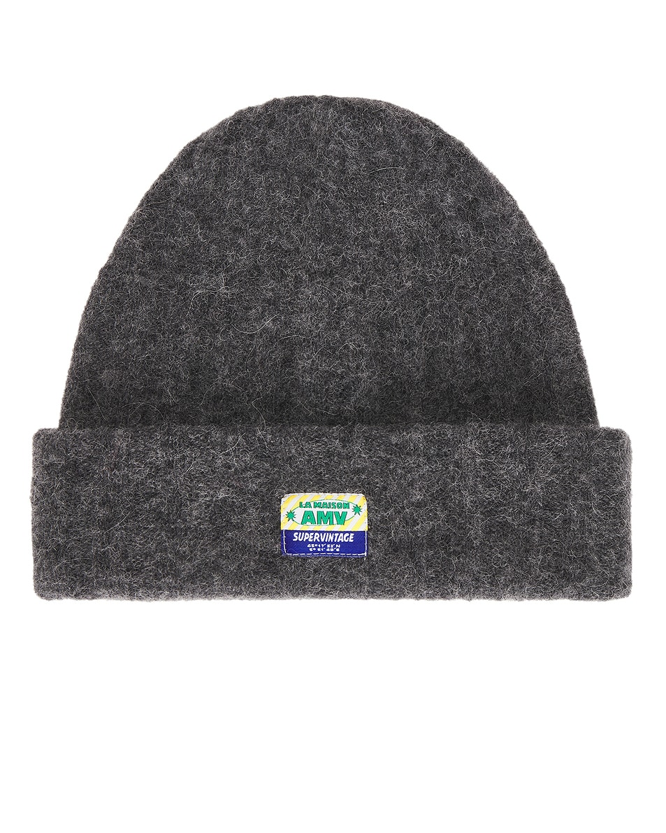 Image 1 of American Vintage Vitow Beanie in Acier Chine