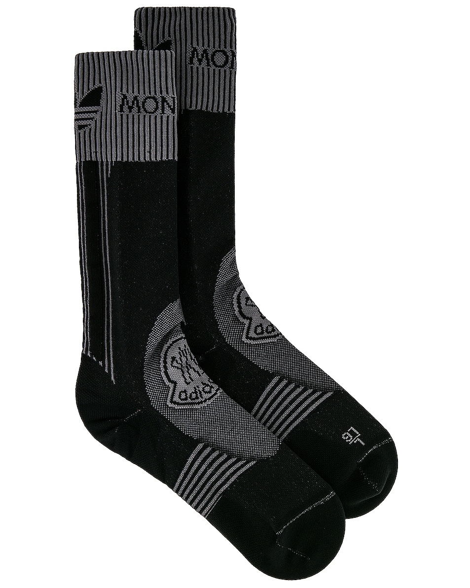 Image 1 of Moncler Genius x Adidas Socks in Black
