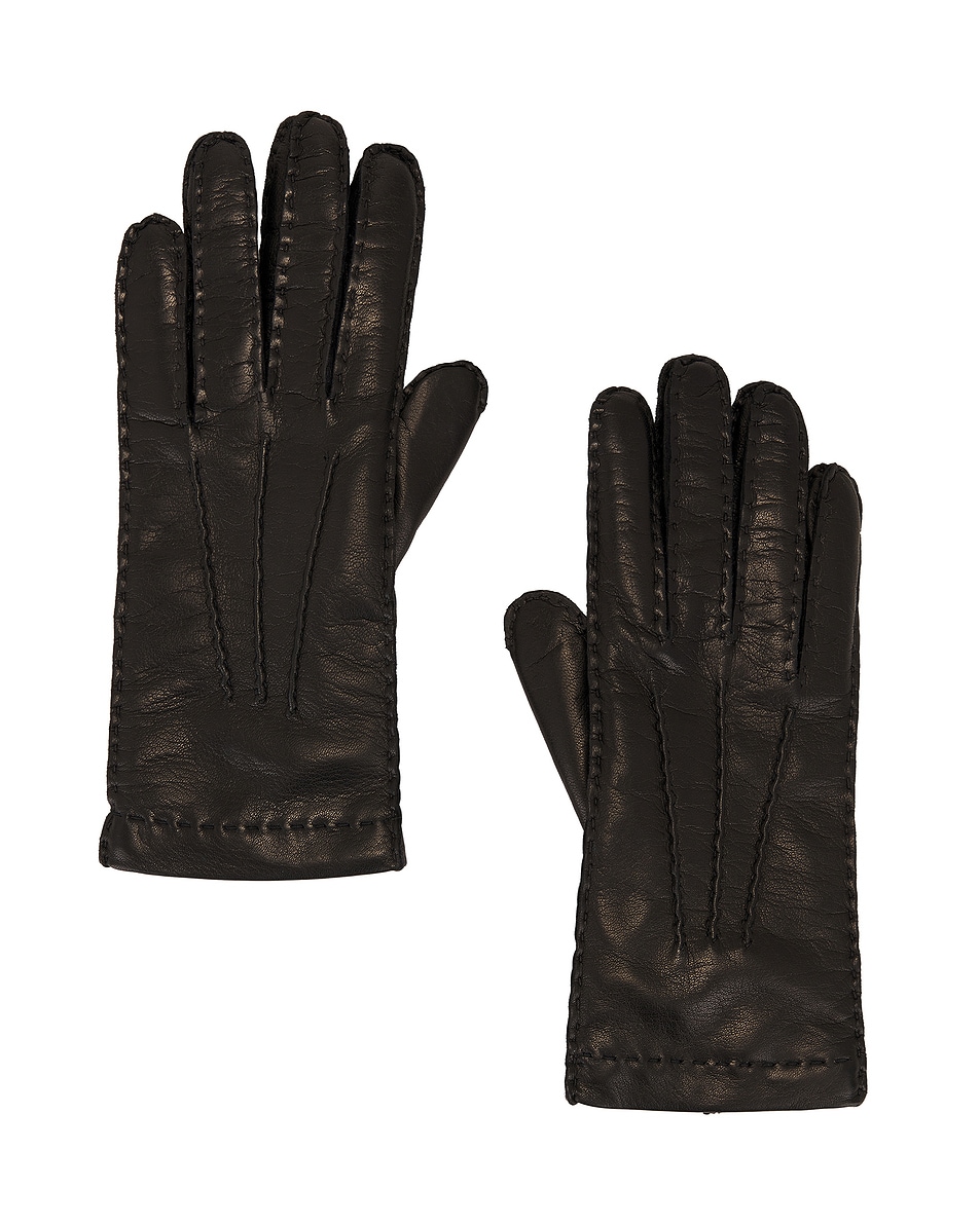 Image 1 of Miu Miu Nappa Short Gloves in Nero