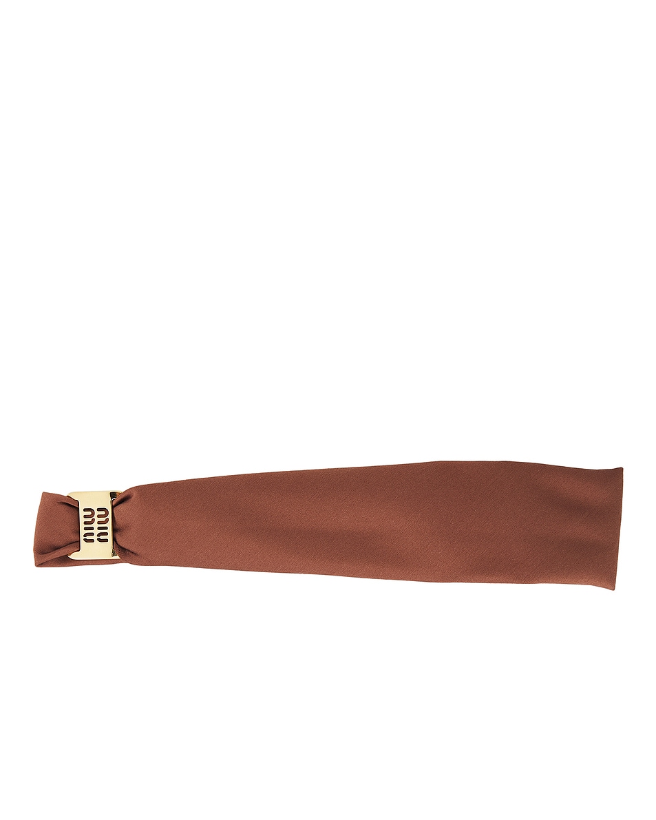 Image 1 of Miu Miu Headband in Cacao