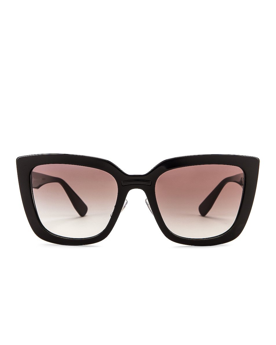 Image 1 of Miu Miu Oversized Square Sunglasses in Black