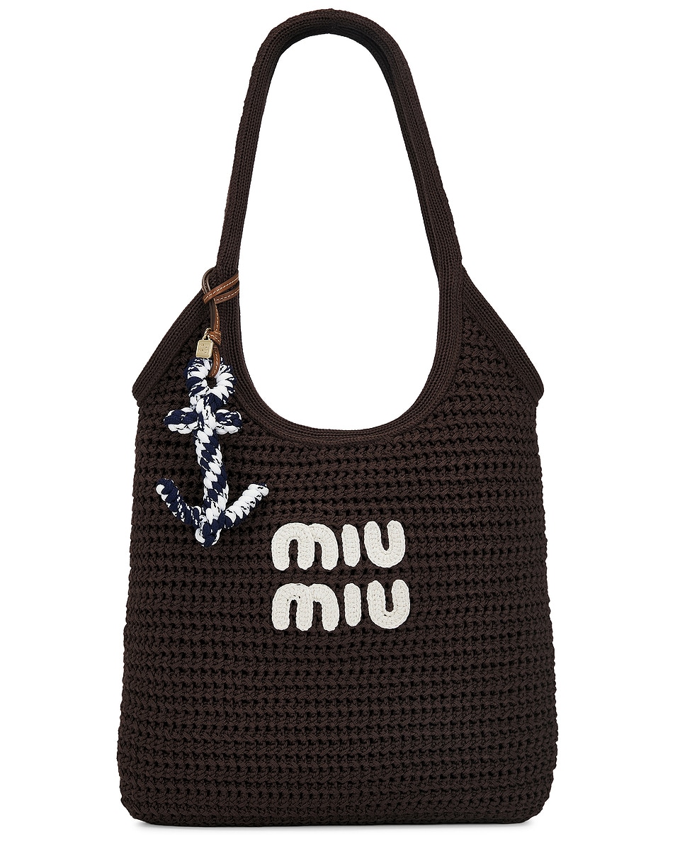 Image 4 of Miu Miu Trick Bag Charm in Bianco & Baltico