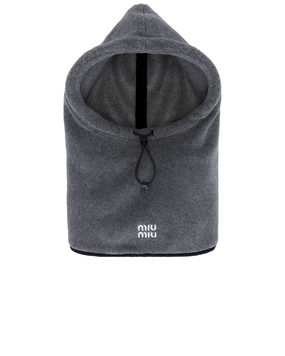 Image 1 of Miu Miu Pile Hood in Grigio