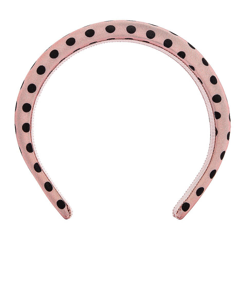 Image 1 of Miu Miu Polka Dot Headband in Gemma & Nero