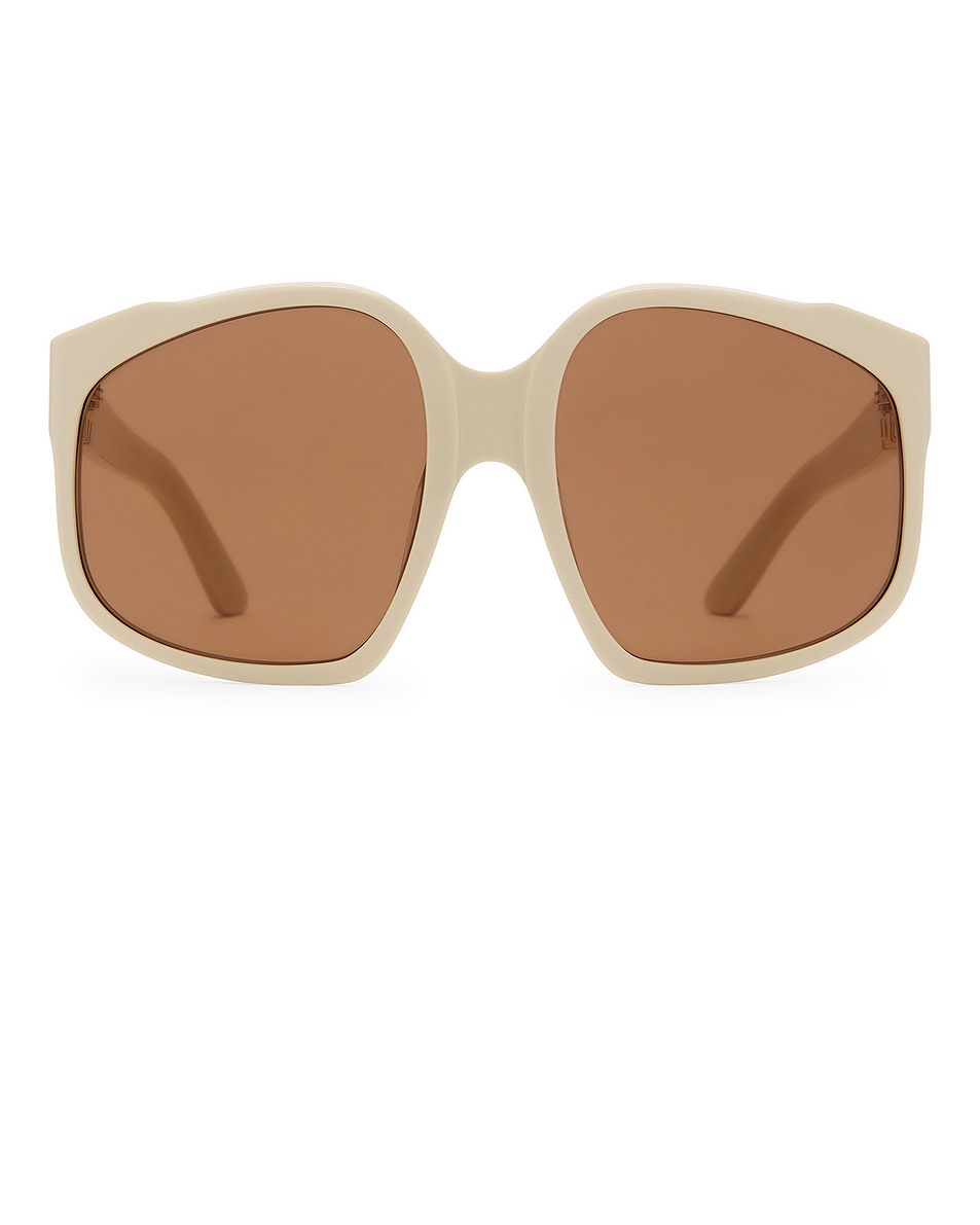 Image 1 of Miu Miu Square Sunglasses in White