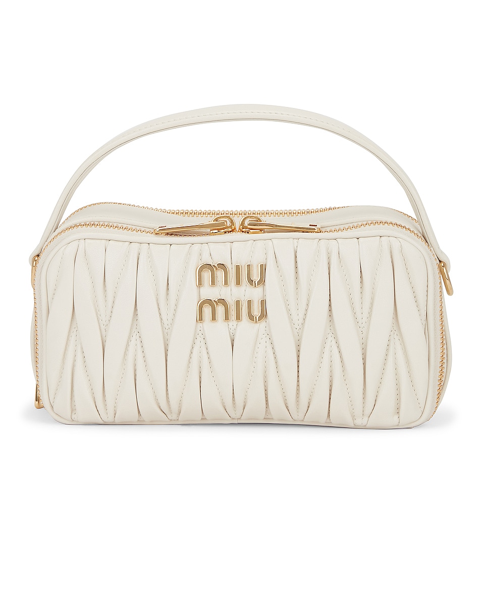 Image 1 of Miu Miu Matelassé Bag in Bianco
