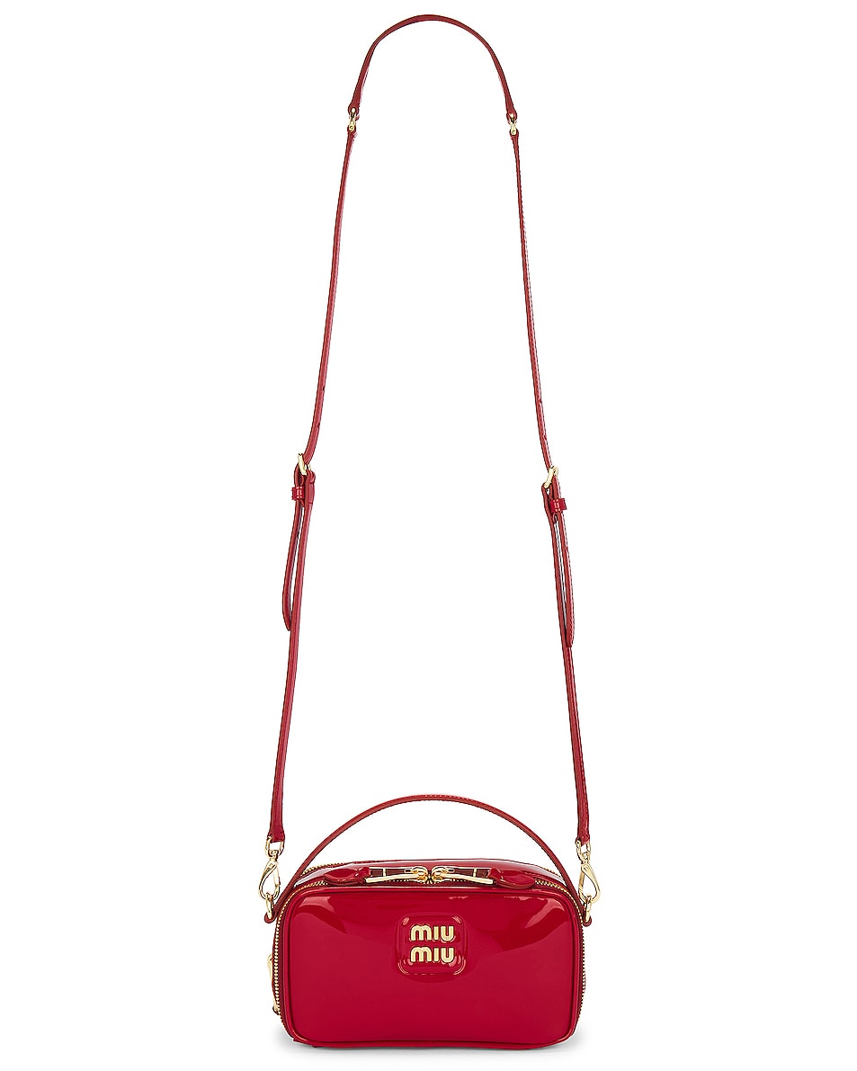 Image 1 of Miu Miu Vernice Bag in Rosso