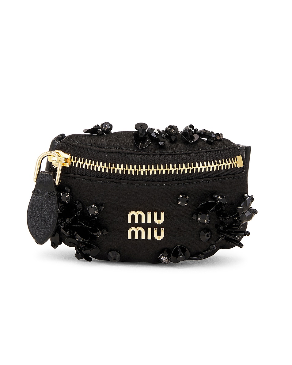 Image 1 of Miu Miu Wrist Pouch in Nero