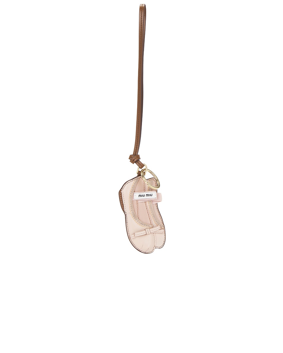 Image 1 of Miu Miu Ballet Flat Bag Charm in Ninfea
