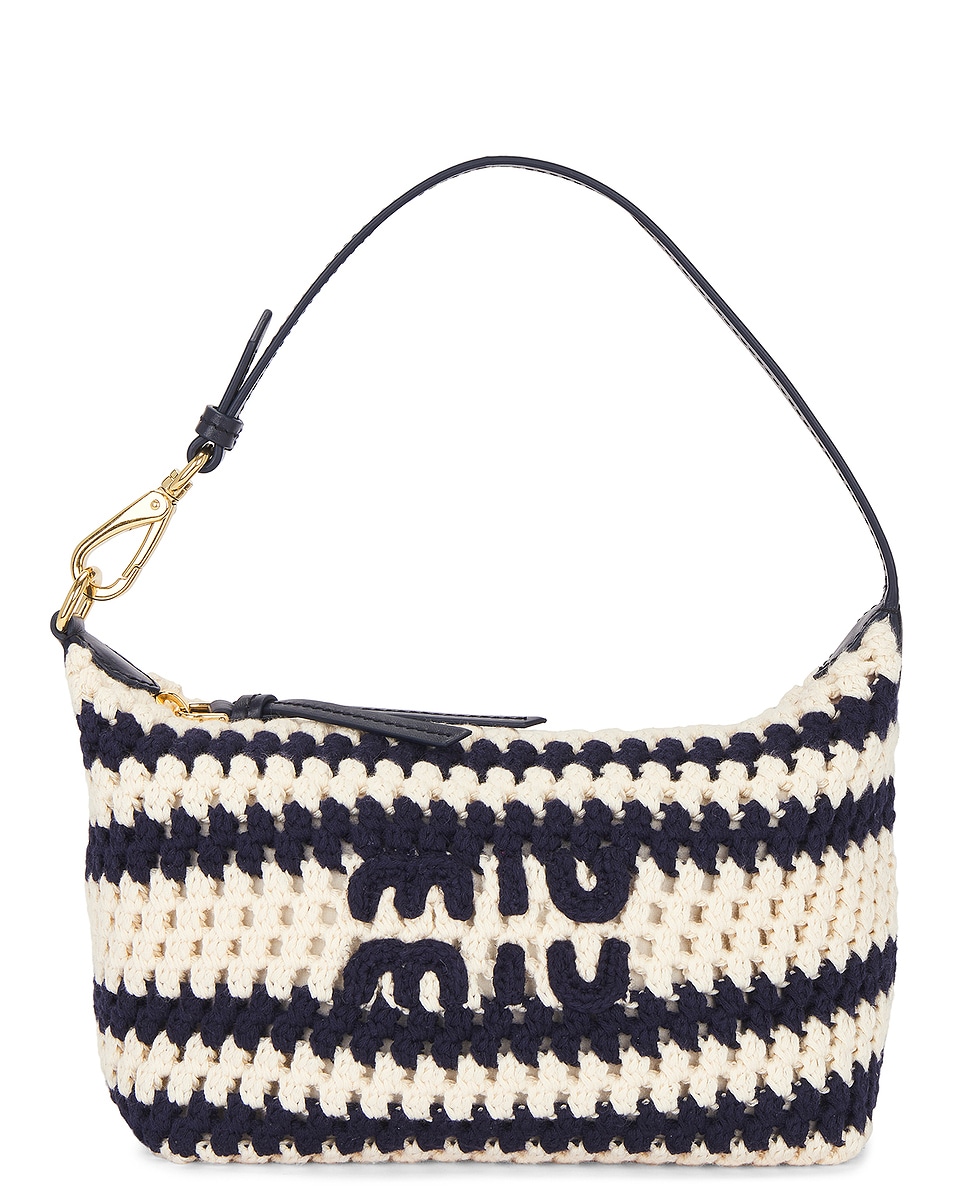 Image 1 of Miu Miu Spirit Bag in Blu & Bianco
