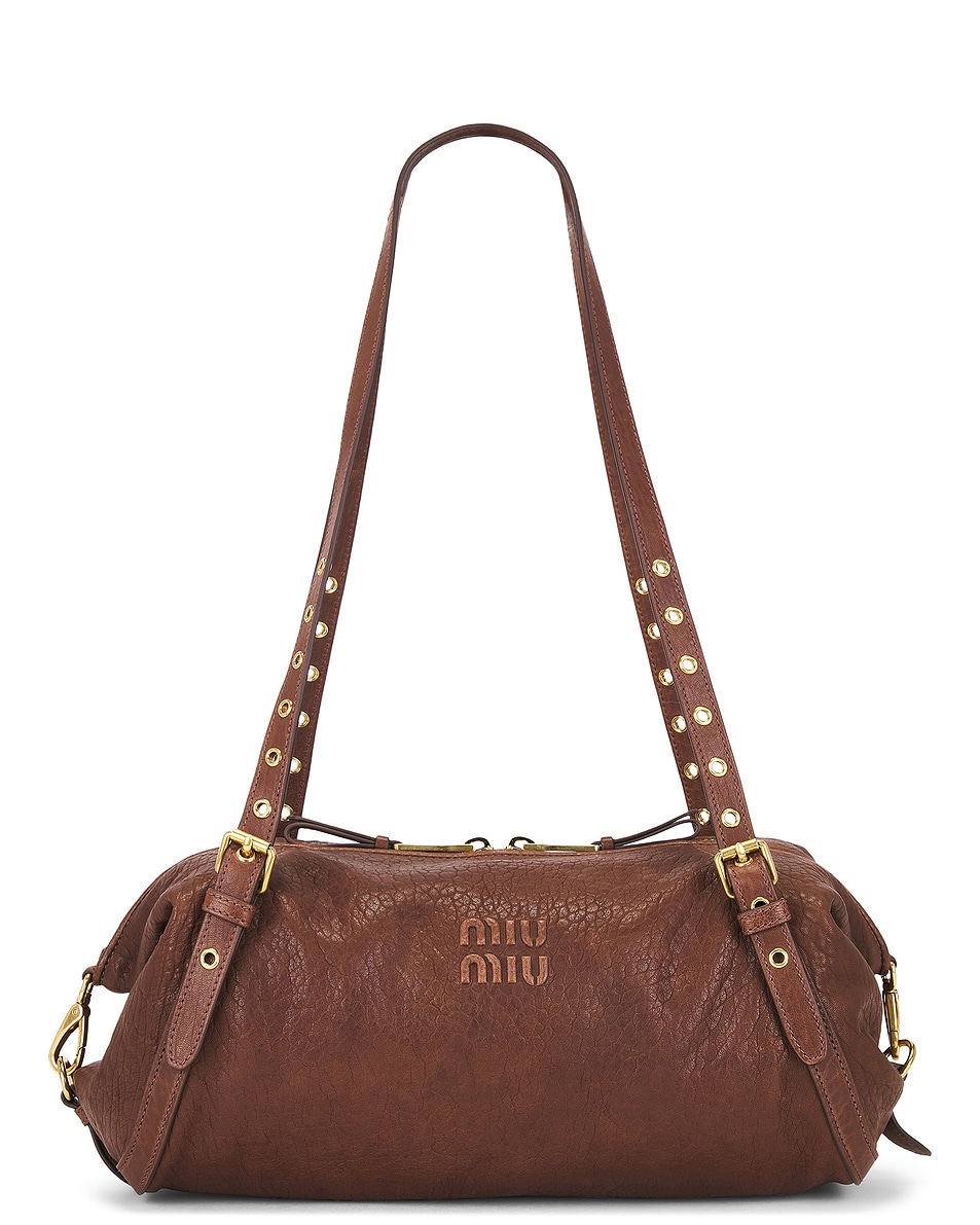 Image 1 of Miu Miu Nappa Monk Bag in Bruciato
